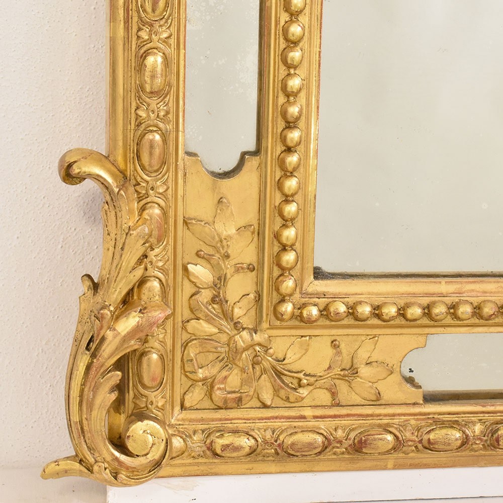 SPCP 146 1a antique louis philippe mirror antique wall gold  mirror XIX century.jpg